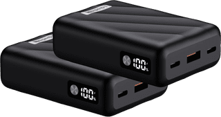 BlueBuilt Power Bank 10.000 mAh mit Schnellladen 30 Watt Doppelpack
