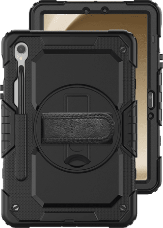 Just in Case Samsung Galaxy Tab S9 / S9 FE / S10 FE / S10 Lite Rotating Backcover Schwarz