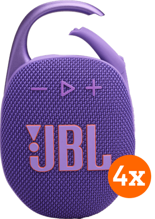 JBL Clip 5 Purple 4-pack