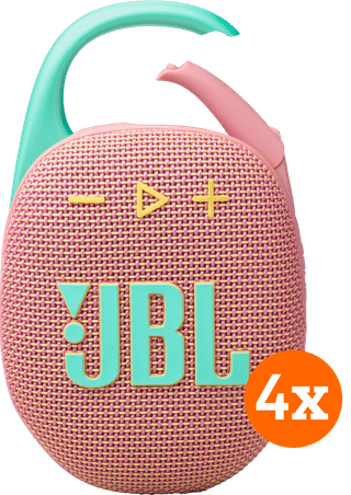 JBL Clip 5 Pink 4-pack