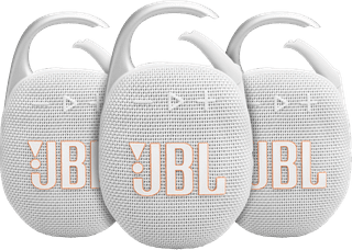 JBL Clip 5 Weiß 3er-Pack