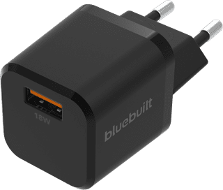 BlueBuilt Quick-Charge-Ladegerät mit USB-A-Anschluss 18 W Schwarz