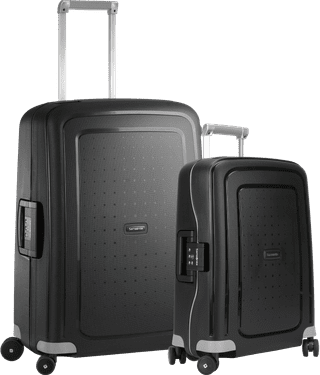Samsonite S'Cure Spinner 55 + 69 cm Black