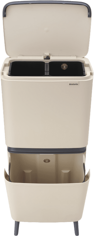 Brabantia SortUp Recycle Hi Mülleimer 25+10+10L Beige
