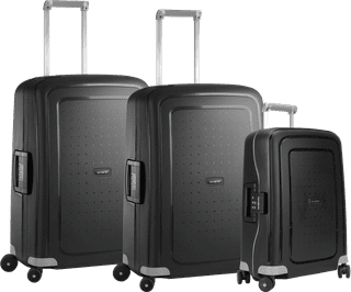 Samsonite S'Cure Spinner 69 + 69 + 55 cm Black Kofferset