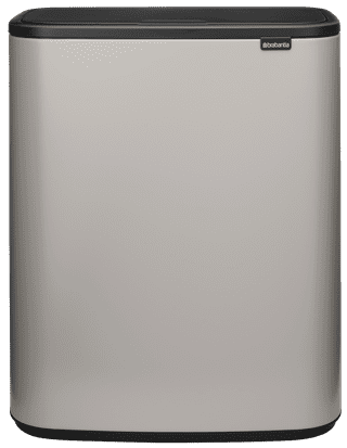 Brabantia Bo Touch Bin Mülleimer 2 x 30 Liter Soft Grey