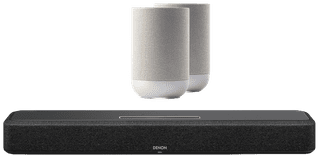 Denon Home Soundbar 550 + Denon Home 200 Silber (2x)