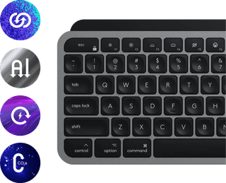 Logitech MX Keys S for Mac Qwertz Schwarz