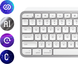 Logitech MX Keys S for Mac Qwertz Weiß