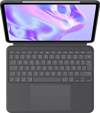Logitech Combo Touch Apple iPad Pro 13 inches (2024) Keyboard Cover QWERTZ Gray