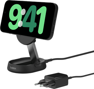 Belkin Boost Charge Pro MagSafe and Qi2 Wireless Charger 15W Black with Stand