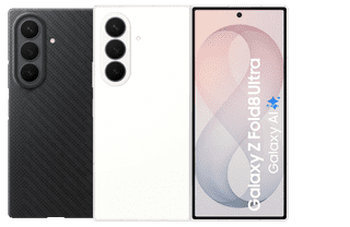 Samsung Galaxy Z Fold8 Ultra 256GB Weiß 5G + Carbon Backcover mit Magnet Schwarz