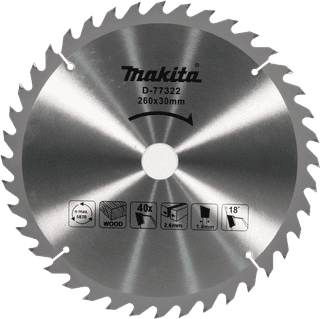 Makita Radial Arm Saw Blade 260x30 40T