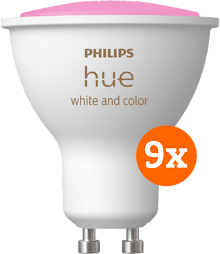 Philips Hue White & Color GU10 9er-Pack