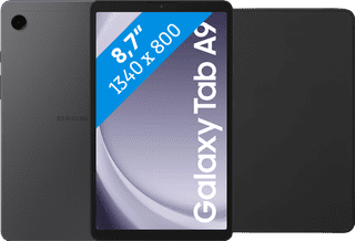 Samsung Galaxy Tab A9 8.7 inches 64GB WiFi Gray + BlueBuilt Book Case Black
