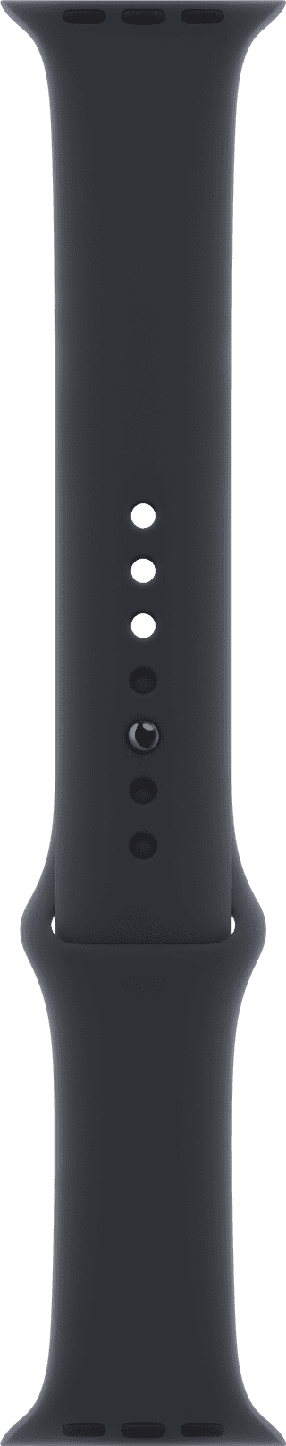 Apple Watch 44/45/46 mm Silikon Uhrenarmband Sport Mitternacht - M/L