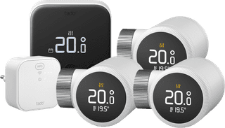 Tado Smart-Thermostat X Starterpaket + 3 Thermostatköpfe