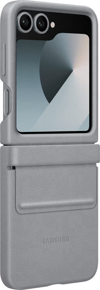 Samsung Galaxy Z Flip 6 Back Cover Artificial Leather Gray