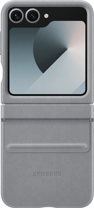 Samsung Galaxy Z Flip6 Backcover Kunstleder Grau