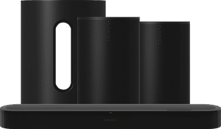 Sonos Beam Ultra Schwarz + Sonos Sub Mini + 2x Era 100 SL Schwarz
