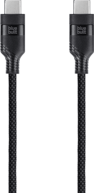 BlueBuilt USB-C-auf-USB-C-Kabel 1,5 m Nylon Magnetisch Schwarz
