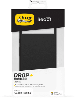 OtterBox React Google Pixel 8a Back Cover Black