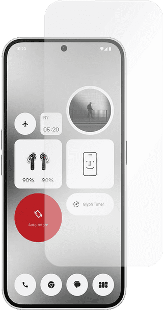 Just In Case Nothing Phone (2a) Hartglas-Displayschutz Transparent