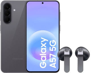 Samsung Galaxy A57 256GB Grau 5G + Samsung Galaxy Buds4 Schwarz