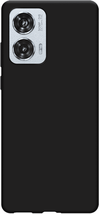 Just in Case Soft Design Motorola Edge 50 Fusion Back Cover Black