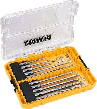DeWalt 10-teiliges Extreme 2 SDS-Plus Bohrerset Tough Case