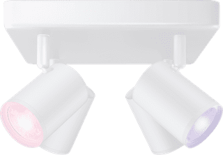WiZ 4 Spots Imageo Square- Colored and White Light - GU10 - White
