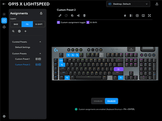 Logitech G915 X Lightspeed Wireless Gaming-Tastatur Qwertz Schwarz