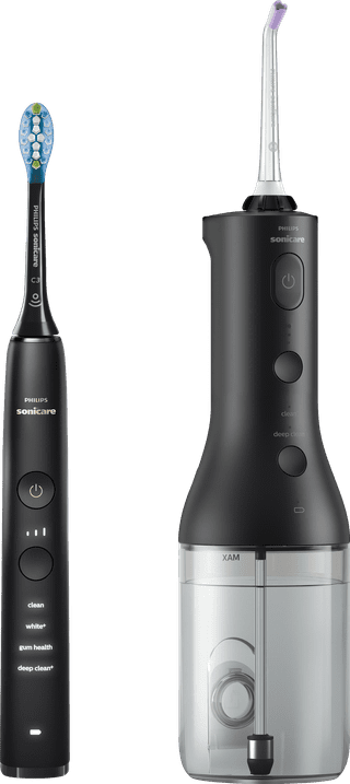 Philips Sonicare DiamondClean 9000 HX3886/43 + Power Flosser Schwarz