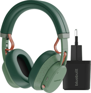 Fairbuds XL Green + BlueBuilt Quick Charge Charger with USB-A