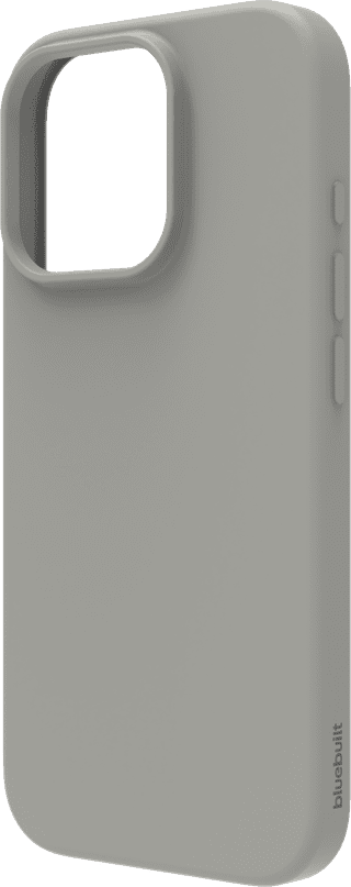 BlueBuilt Back Cover iPhone 16 Pro Gray + Screen Protector Glass Duo Pack