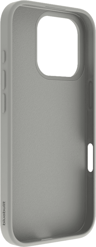 BlueBuilt Back Cover iPhone 16 Pro Gray + Screen Protector Glass Duo Pack