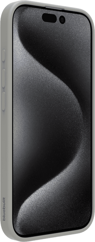 BlueBuilt Back Cover iPhone 16 Pro Gray + Screen Protector Glass Duo Pack