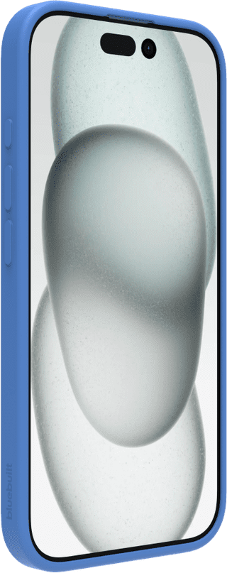 BlueBuilt Back Cover iPhone 16 Blue + Screen Protector Glass Duo Pack