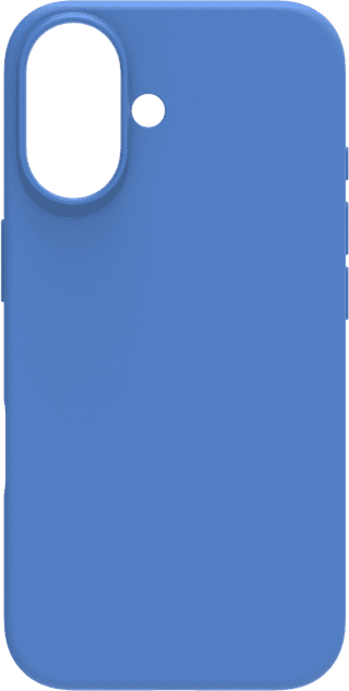 BlueBuilt Back Cover iPhone 16 Blue + Screen Protector Glass Duo Pack