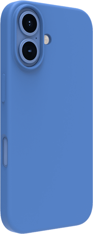 BlueBuilt Back Cover iPhone 16 Blue + Screen Protector Glass Duo Pack