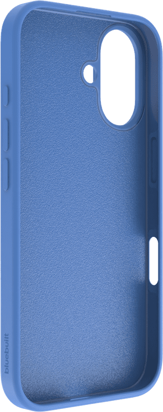 BlueBuilt Back Cover iPhone 16 Blue + Screen Protector Glass Duo Pack
