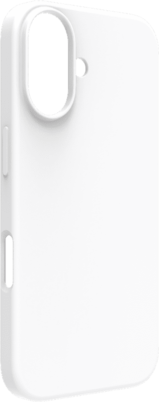BlueBuilt Back Cover iPhone 16 White + Privacy Filter Screen Protector Glass
