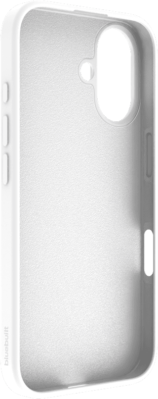 BlueBuilt Back Cover iPhone 16 White + Privacy Filter Screen Protector Glass