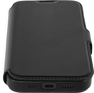 BlueBuilt Apple iPhone 16 Pro Book Case Leder Schwarz + Privacy Panzerglas Doppelpack