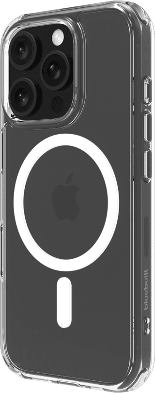 BlueBuilt Protective Back Cover with MagSafe iPhone 16 Pro Transparent