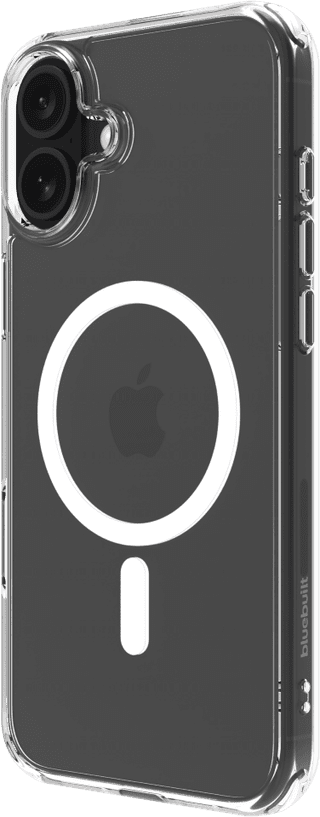 BlueBuilt Protective Back Cover with MagSafe iPhone 16 Plus Transparent