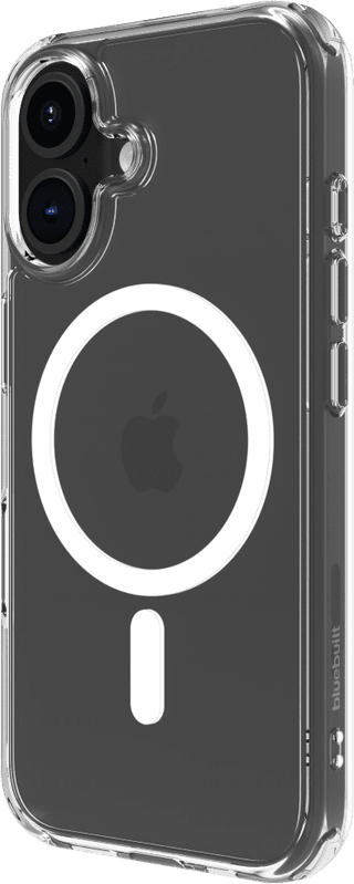 BlueBuilt Protective Back Cover with MagSafe iPhone 16 Transparent