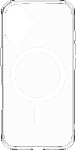 BlueBuilt Protective Back Cover with MagSafe iPhone 16 Transparent