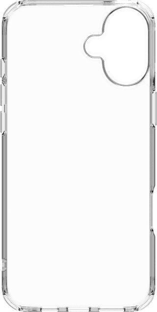 BlueBuilt Protective Back Cover iPhone 16 Plus Transparent + Screen Protector Glass
