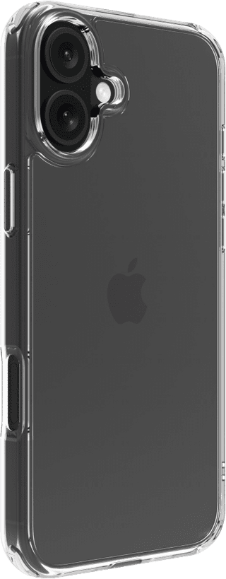 BlueBuilt Protective Back Cover iPhone 16 Plus Transparent + Screen Protector Glass